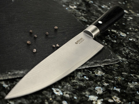 Faca do Chef Grand Damascus Preto 212 mm | Böker Cuisine