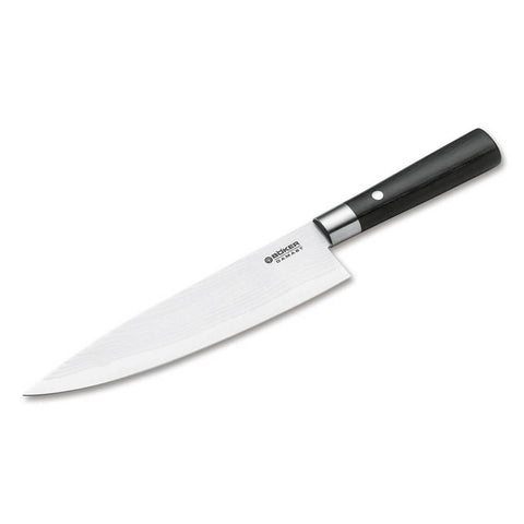 Faca do Chef Grand Damascus Preto 212 mm | Böker Cuisine