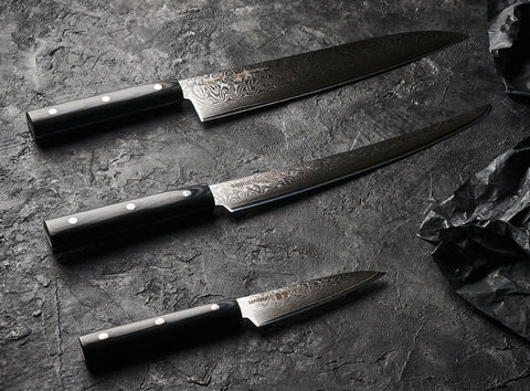 DAMASCUS67 Faca Santoku | Samura