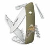 D05 Faca do Exército Suíço Faca de azeitona de impressão Soft Touch Swiza