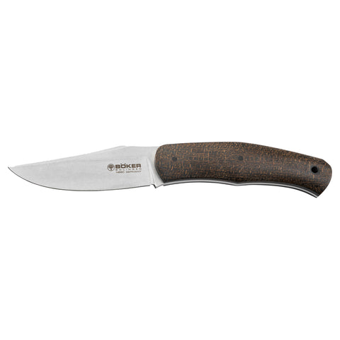 Boxer Faca de caça Micarta Verde Faca de caça Micarta Verde Boker Cabo Micarta