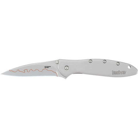 Lâmina de bolso Kershaw Leek Composite Blade 410 Cabo de aço inoxidável