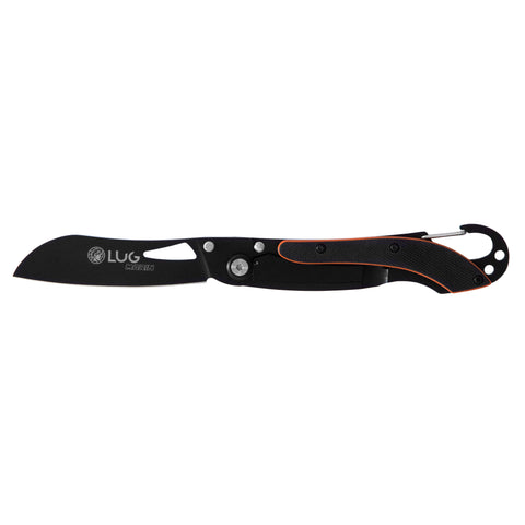 Faca de bolso SP2T Preto/Laranja G10 Cabo/Lug Steel