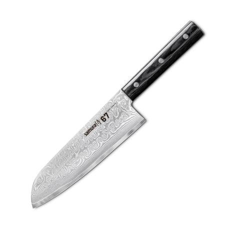DAMASCUS67 Faca Santoku | Samura