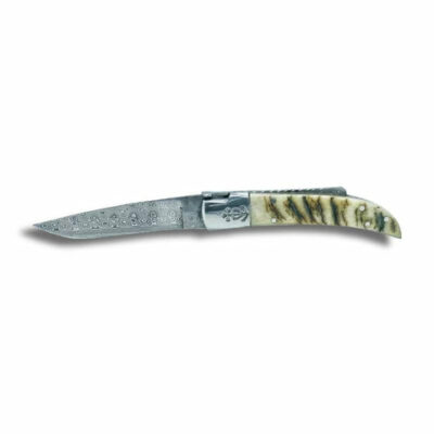 Trident Lâmina de Damasco Forjada n10 Chifre de Belier | Le Camarguais