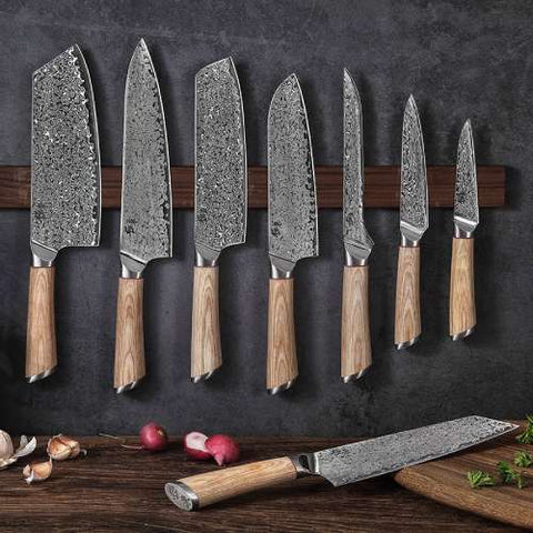 Faca de Cleaver Damascus 195mm | Kyokuto