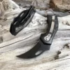 Faca Dobrável Karambit CS GO - Lâmina Afiada para Sobrevivência e Pesca