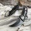 Faca Dobrável Karambit CS GO - Lâmina Afiada para Sobrevivência e Pesca