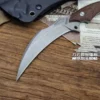 Karambit Miller Bros. Blades DC53 - Lâmina de Alta Dureza com Cabo de Linho