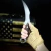 Karambit Miller Bros. Blades DC53 - Lâmina de Alta Dureza com Cabo de Linho